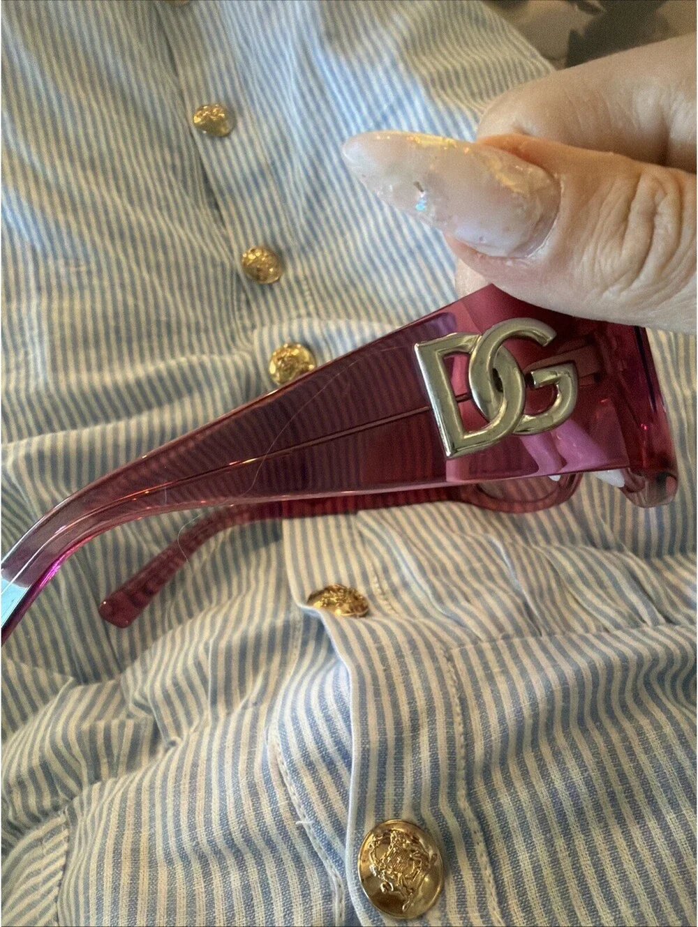 DOLCE & GABBANA  Mask Sunglasses $455 (flaw)